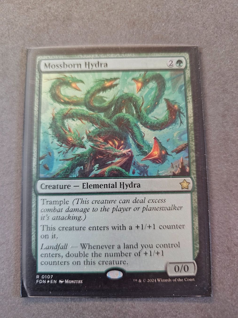 Magic The Gathering Carte collezionabili: Magic the Gathering: Mossborn Hydra foil – Nuovo (secondo la descrizione) da Läufelfingen venduto da struuub92