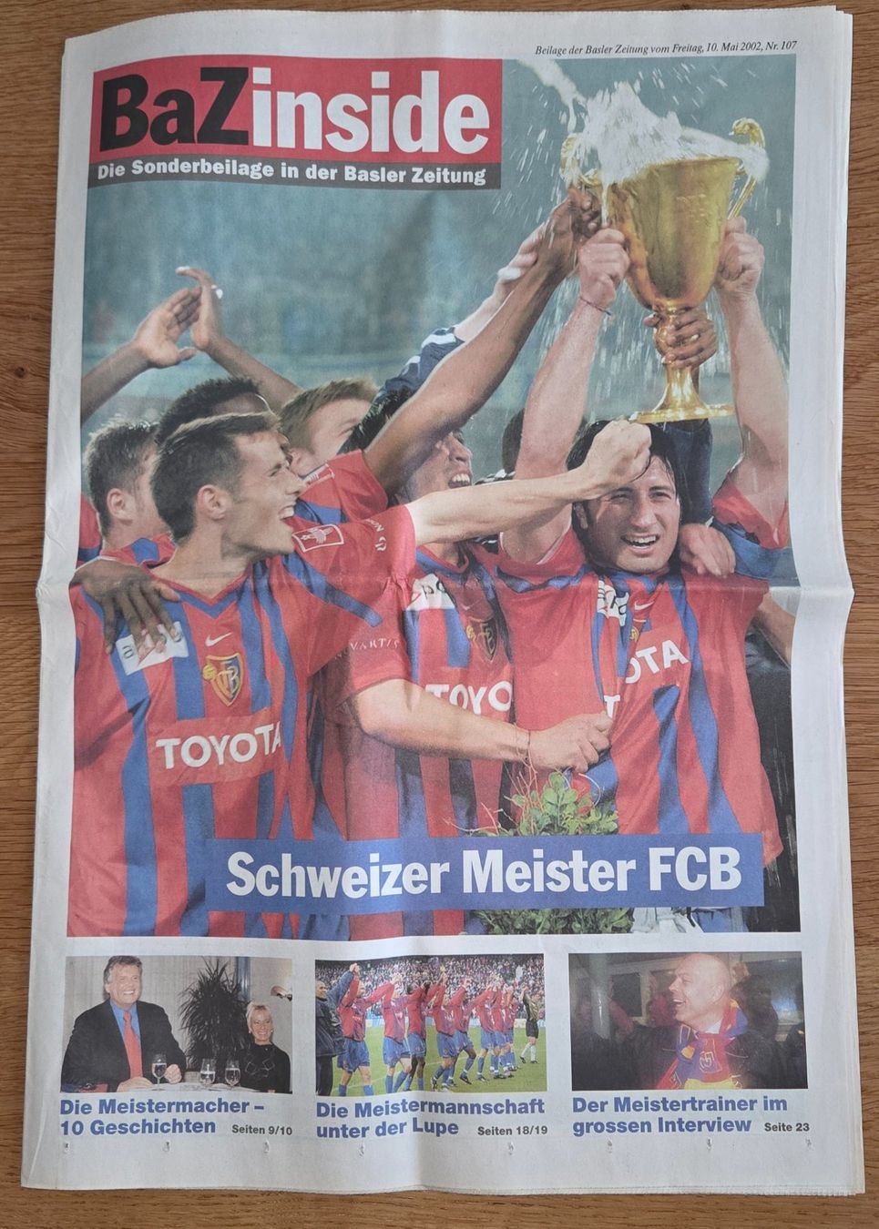 Zeitschriften & Magazine: FC Basel, FCB. BaZinside. Sonderbeilage BAZ. Schweizer Meist – Neu (gemäss Beschreibung) aus Möriken AG von Mavo