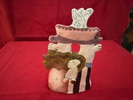 -4- er Set originale Tania Babb Skulpturen (Handmade)