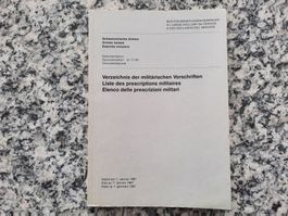 Verzeichnis der militärischen Vorschriften (Reglemente)