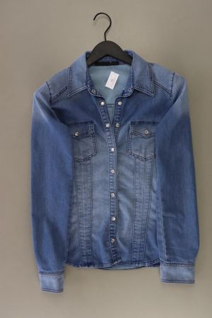 Set Jeansbluse Gr. 34 Langarm blau