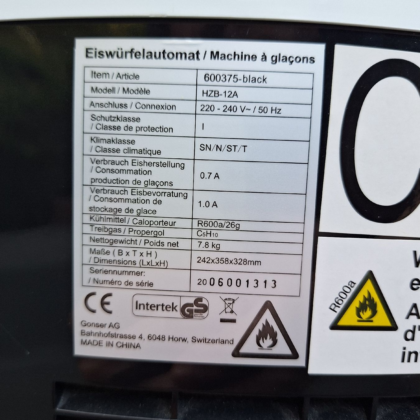 Gonser Küchengeräte: Eiswürfelmaschine – Gebraucht aus Basel von rogerg11 4