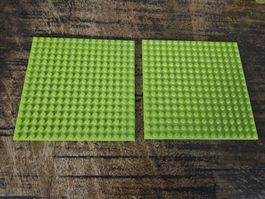 lego 91405 lot de 2 pièces Lime Plate 16 x 16
