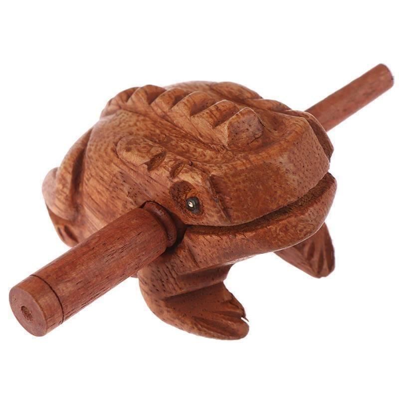 Strumenti musicali: Instrument Glücksbringer Frosch Holz – Nuovo e nell'imballaggio originale da Gurmels venduto da Swisspod 1