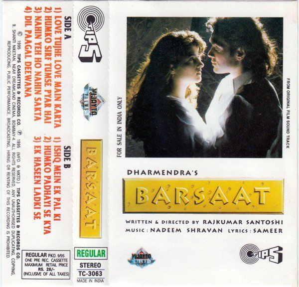 Musicassette: Nadeem Shravan, Sameer - Barsaat (Cass) – Usato da Genestrerio venduto da TheMad
