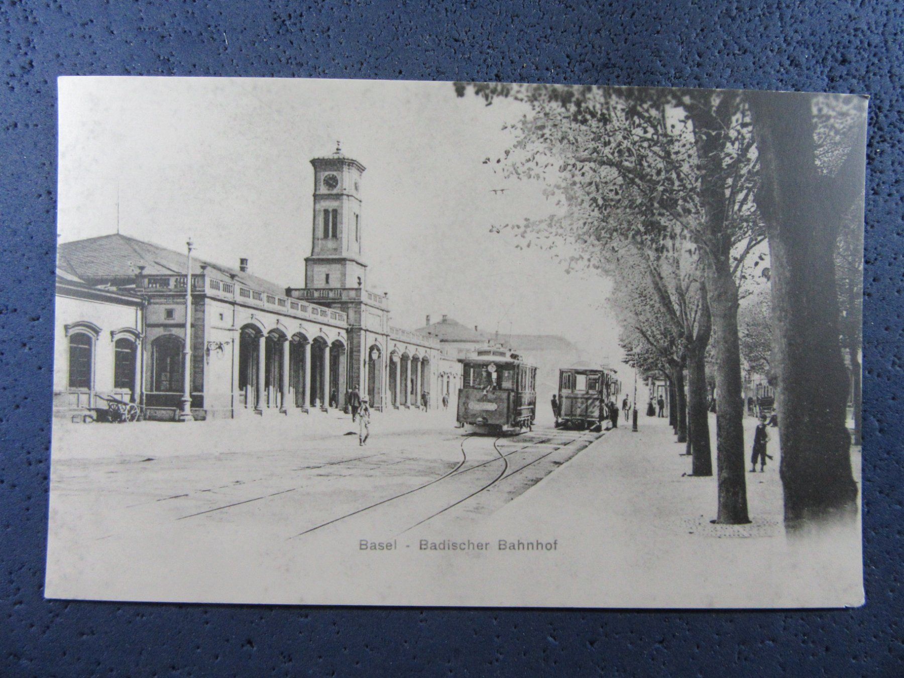 BASEL BADISCHER BAHNHOF REPRO UM 1905 ALTE BAHNHOFSTRASSE (Gebraucht ...