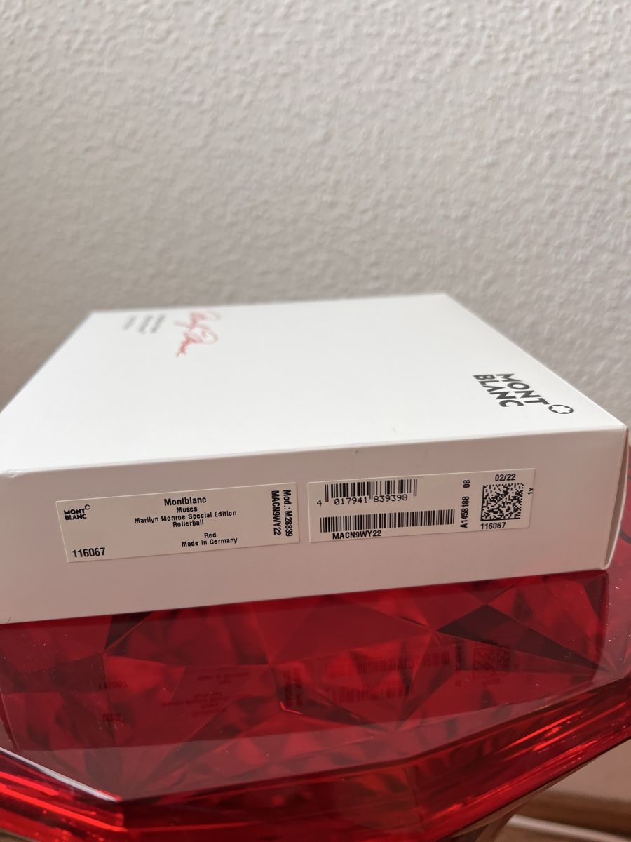 Montblanc Penna & Evidenziatori: MONTBLANC Muses Marilyn Monroe Rollerball in rot – Usato da Zürich venduto da car_x52z 8