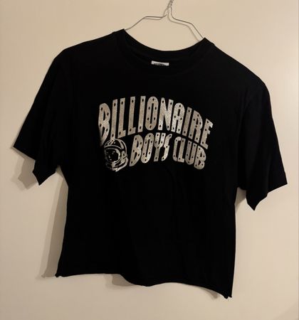 Cropped Billionaire Boys Club Black T-Shirt, Size M