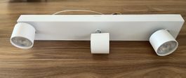 Deckenleuchte Philips Weiss 3 Spots funktionstüchtig