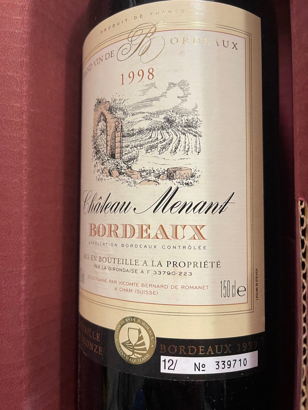 Vino: 2 Flaschen Chateau Menant Bordeaux – Nuovo e nell'imballaggio originale da Wallisellen venduto da CONI02 2