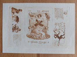Exlibris Hans Volkert - Original Radierung 1920