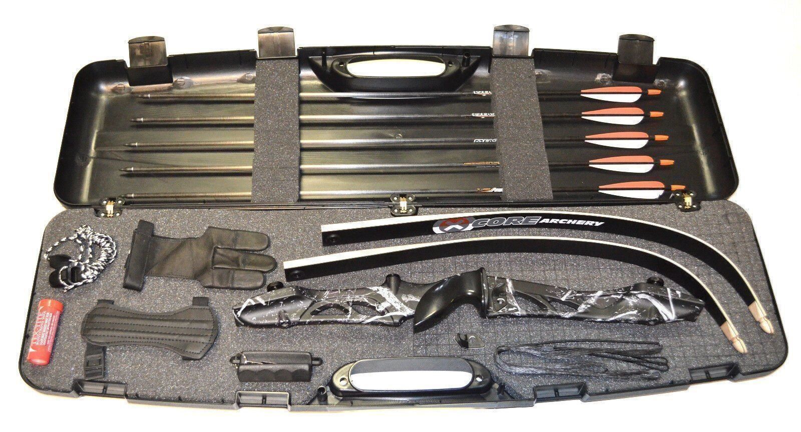 Tiro con l'arco: Einsteiger Bogenset Core Jet Black Camo – Nuovo e nell'imballaggio originale da Vohenstrauß venduto da AM-Bogensport