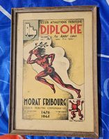 Diplôme Club Athletique Fribourg 1941 Morat