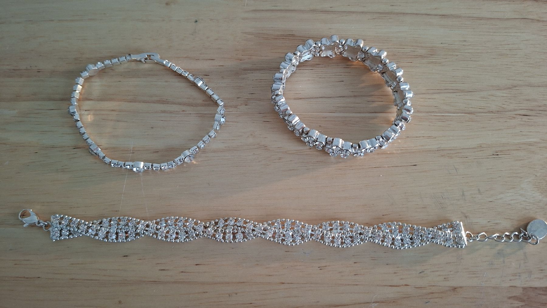 Altri gioielli: 3 Modeschmuck Armbaender mit Strass – Nuovo (secondo la descrizione) da Kriens venduto da Wolly85 2