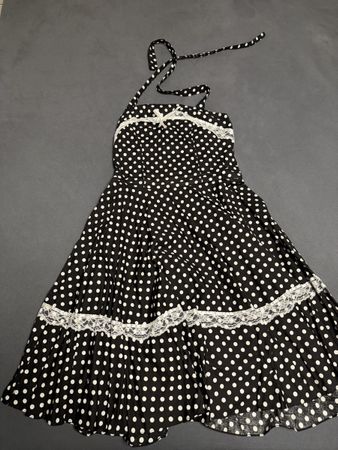 Maggie Tang  Dots Schwarz Weiss Kleid Grösse M
