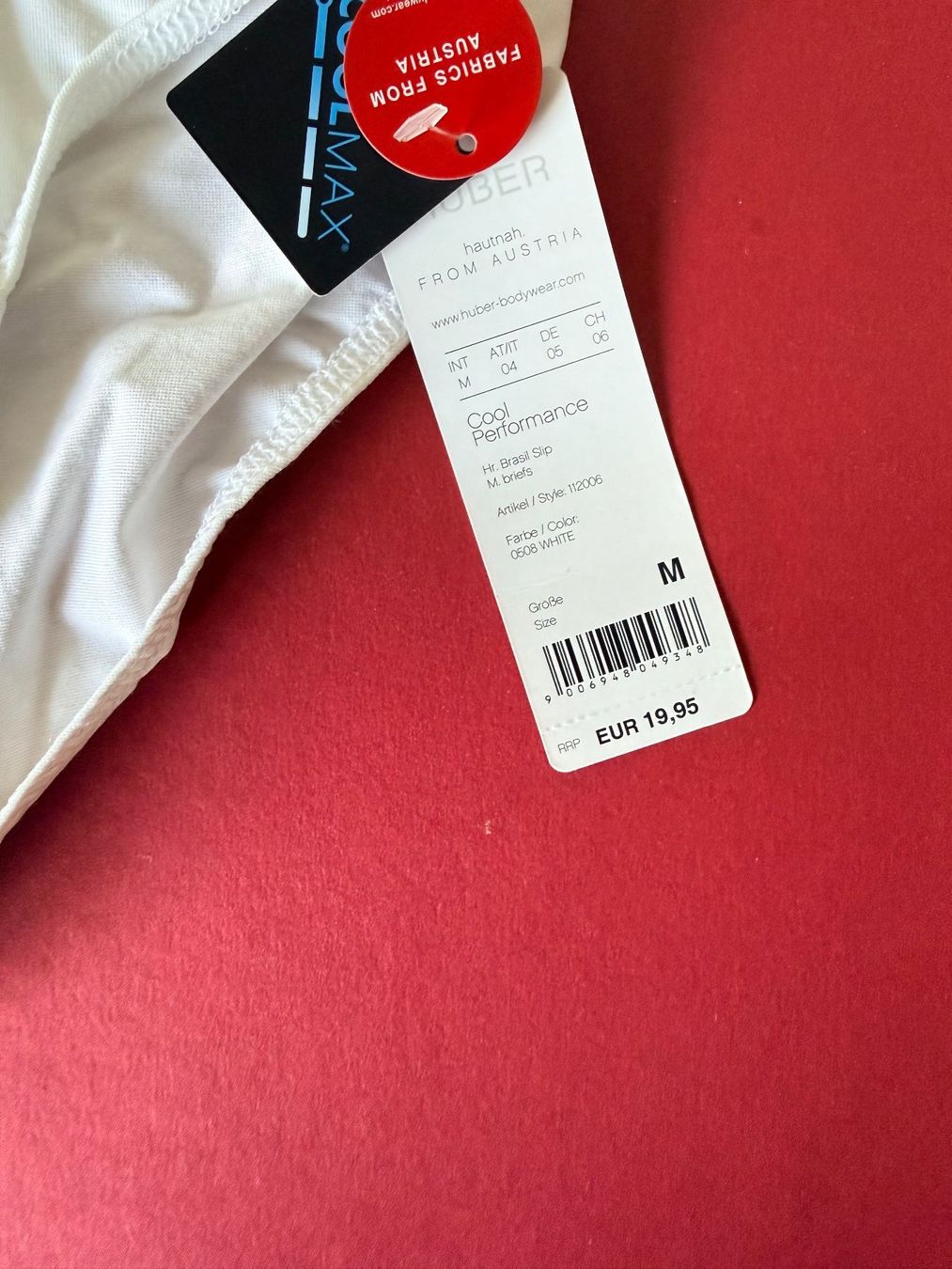 Biancheria intima: HUBER, Slip COOL PERFORMANCE, Grösse M/48, Farbe Weiss – Nuovo e nell'imballaggio originale da Rudolfstetten venduto da gst_g7xl 1