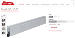 Athmer Schall-Ex L-15 FS – joint automatique de porte neuf