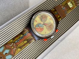 DANCING FEATHERS Swatch CHRONO ★ ungetragen - VINTAGE