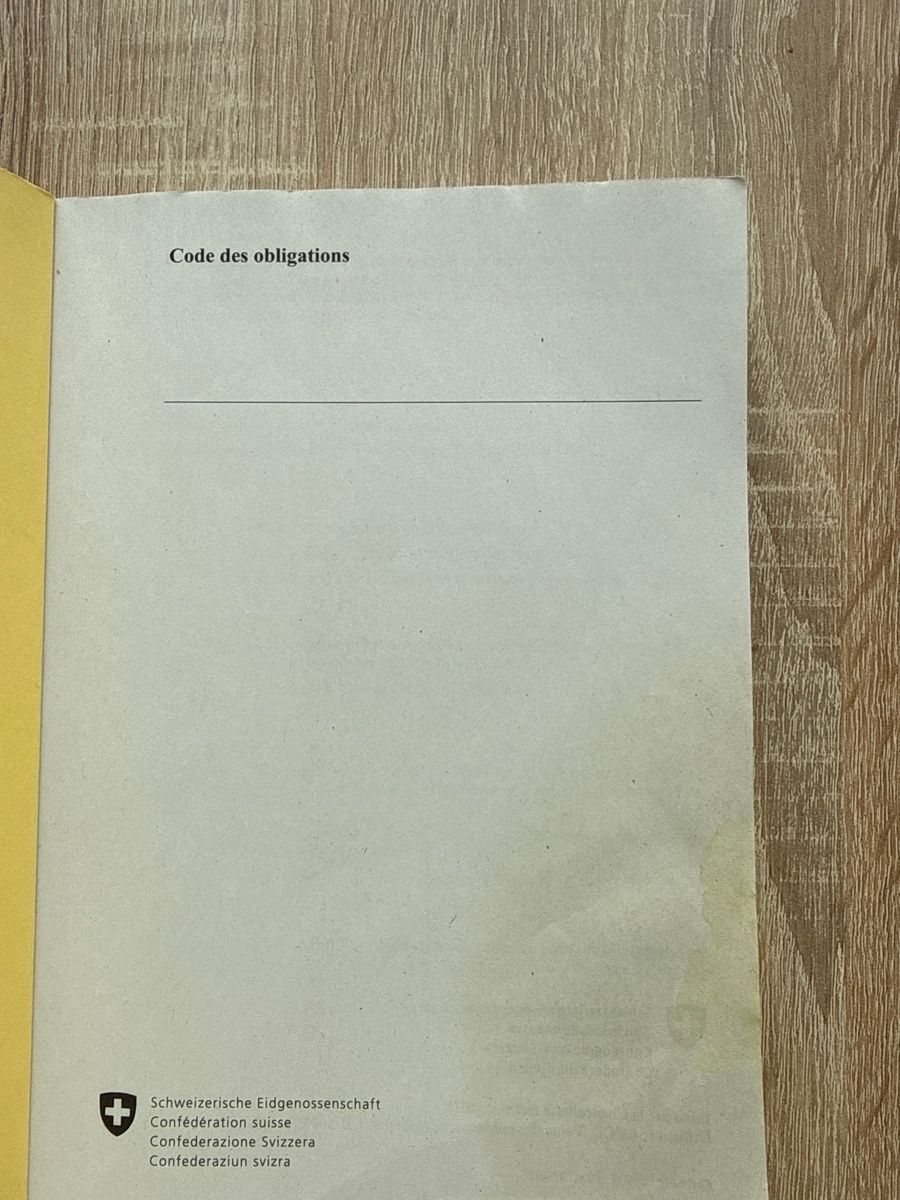 Libri: Code des obligations CO, édition récente, en bon état – Usato da Granges VS venduto da Anila.r 2