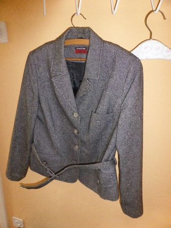 One Style Taifun - Elegante Tweed Wolle Damenjacke