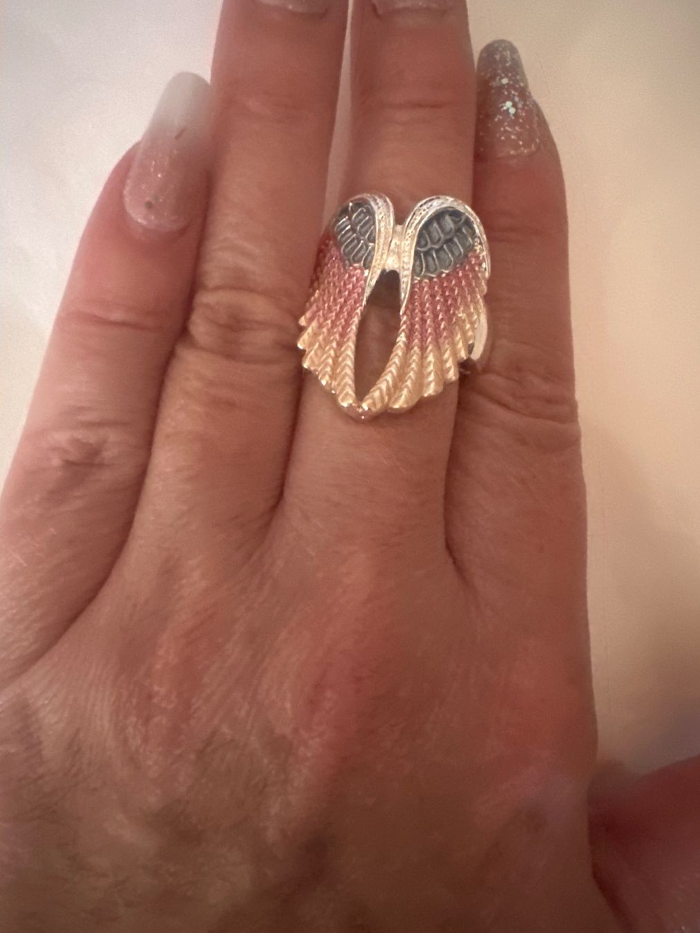 Anelli: FINGERRING ENGELSFLÜGEL – Nuovo e nell'imballaggio originale da Meienried venduto da ManuelaBoutique 1