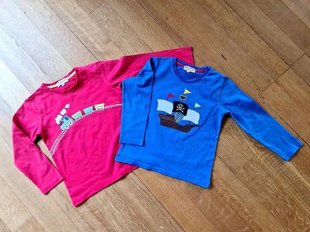 2 hochwertige Langarmshirts von Powel Graft, 6-7 Jahre