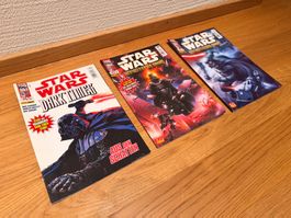 3x Star Wars Darth Vader Comic