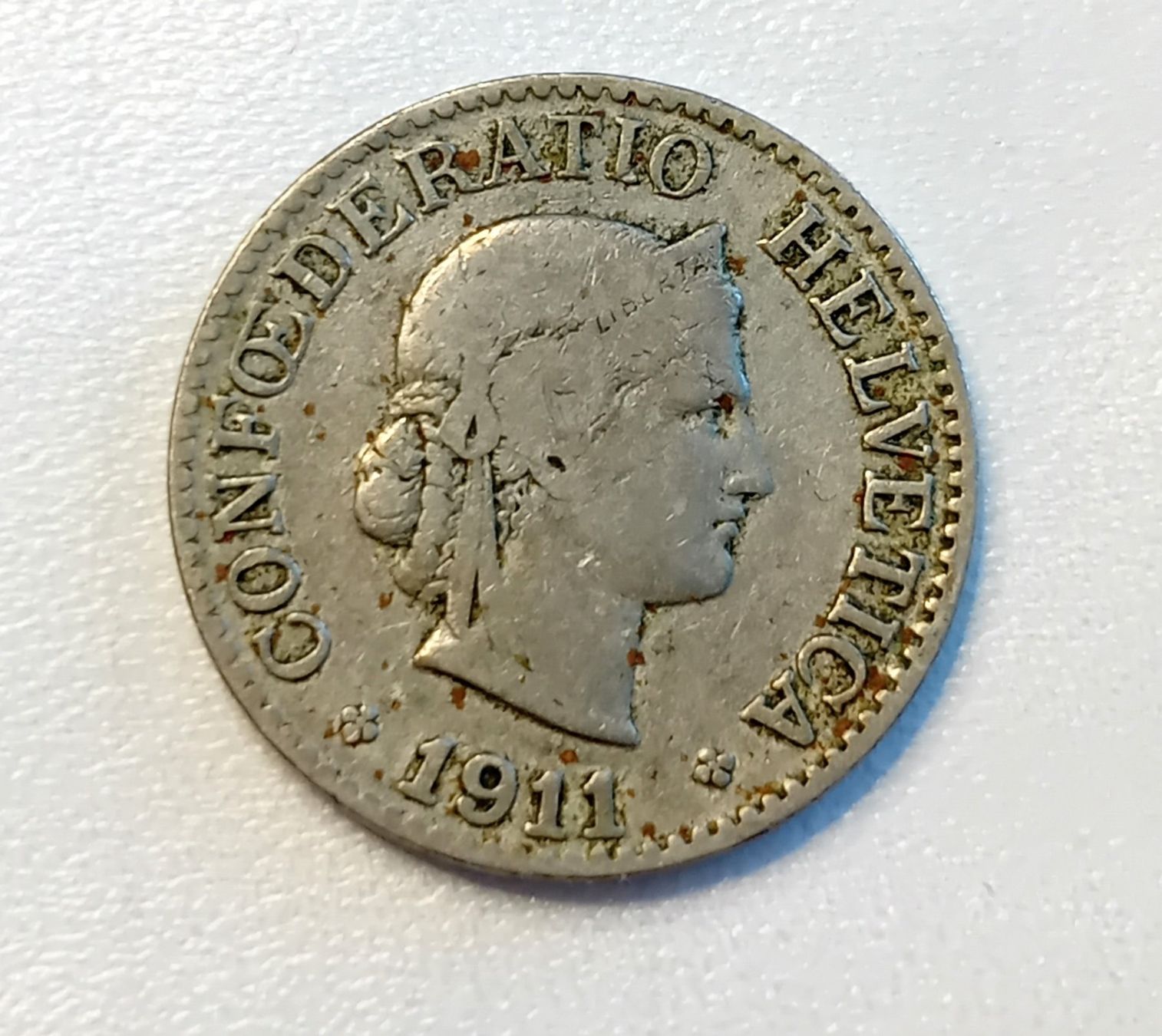Tutti le monete: Pièce de 10 centimes 1911 - Suisse – Usato da Neuchatel venduto da Vlenoble