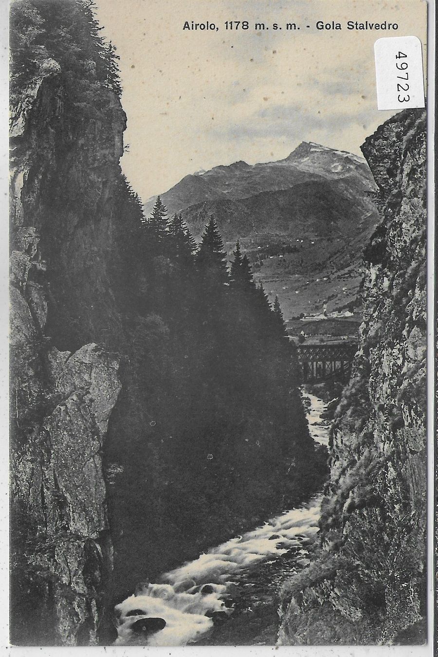 Cartoline postali: Airolo - Gola Stalvedro – Usato da Ettingen venduto da Kartenplanet