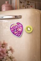 Dekoratives Magnet-Set Herz & Kiwi – 2-teilig