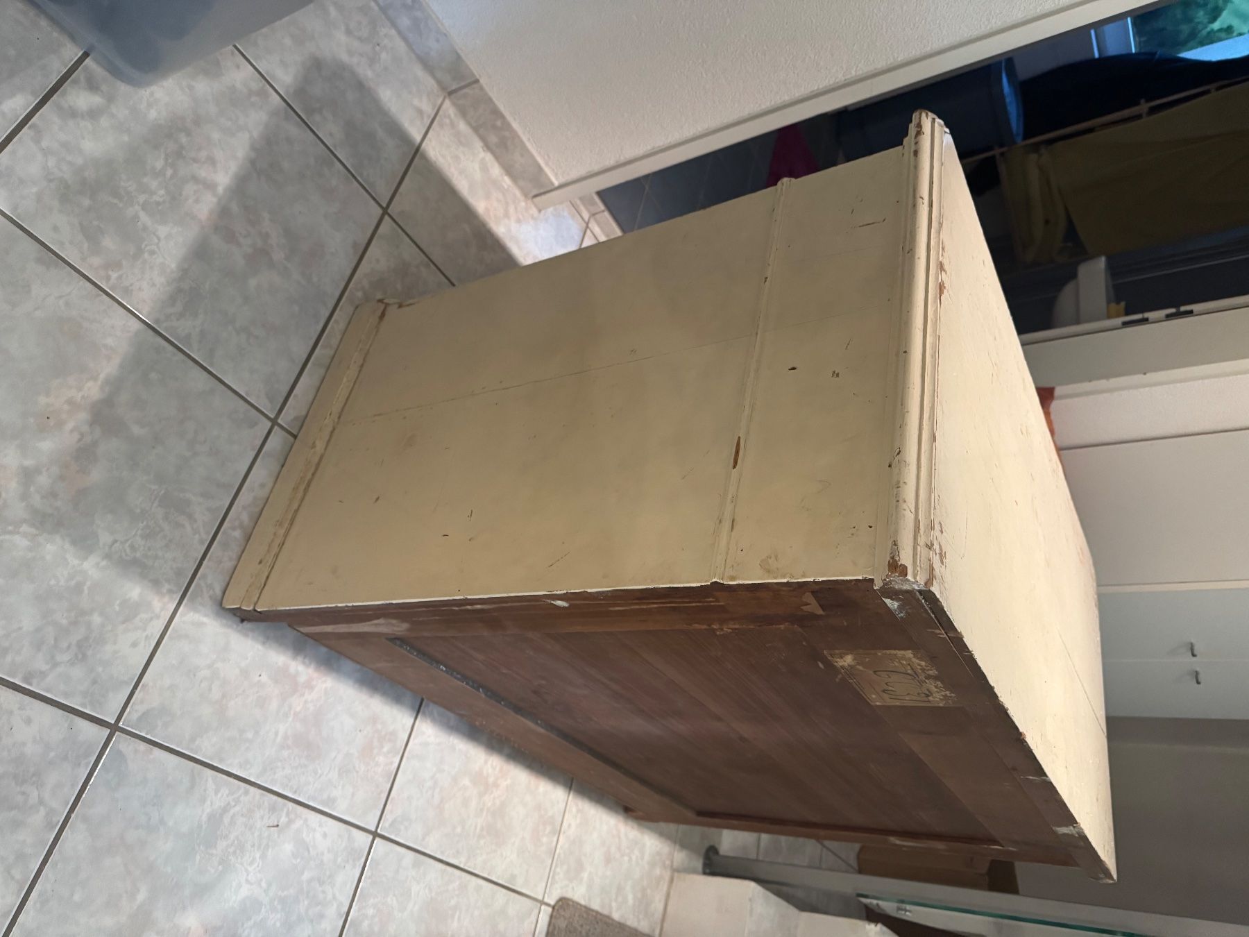 Cassettiere: Antikes Kommodenmöbel mit 4 Schubladen, weiss – Usato da Uster venduto da kog1988 6