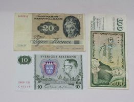 Mix-Lot alter Banknoten 3 Stk.
