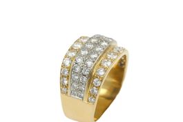4 Reihiger Brillant Ring ca. 2.0ct 18K Gold Gr. 53 *S2740