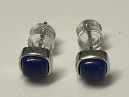 Sterlingsilberohrstecker mit Lapislazuli