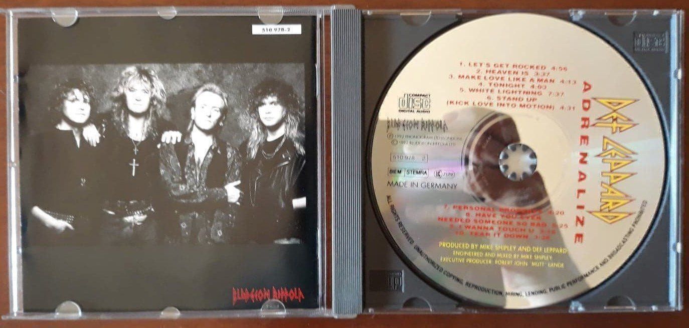 CDs: DEF LEPPARD - adrenalize - CD 1992 – Gebraucht aus Le Locle von PereiraHugo 1