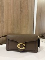 Sac à main Coach Tabby en cuir grainé marron, comme neuf!