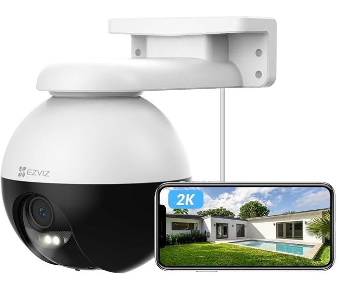 Insta360 Camcorder: EZVIZ CS-C8W WLAN-Aussenkamera 2K+, 360° – Neu und originalverpackt aus Winterthur von Smart-cam 2