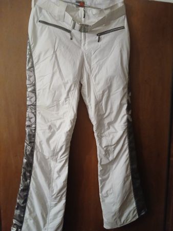 Weisse Schneehose/Skihose mit Sternen, Grösse 40, gebraucht