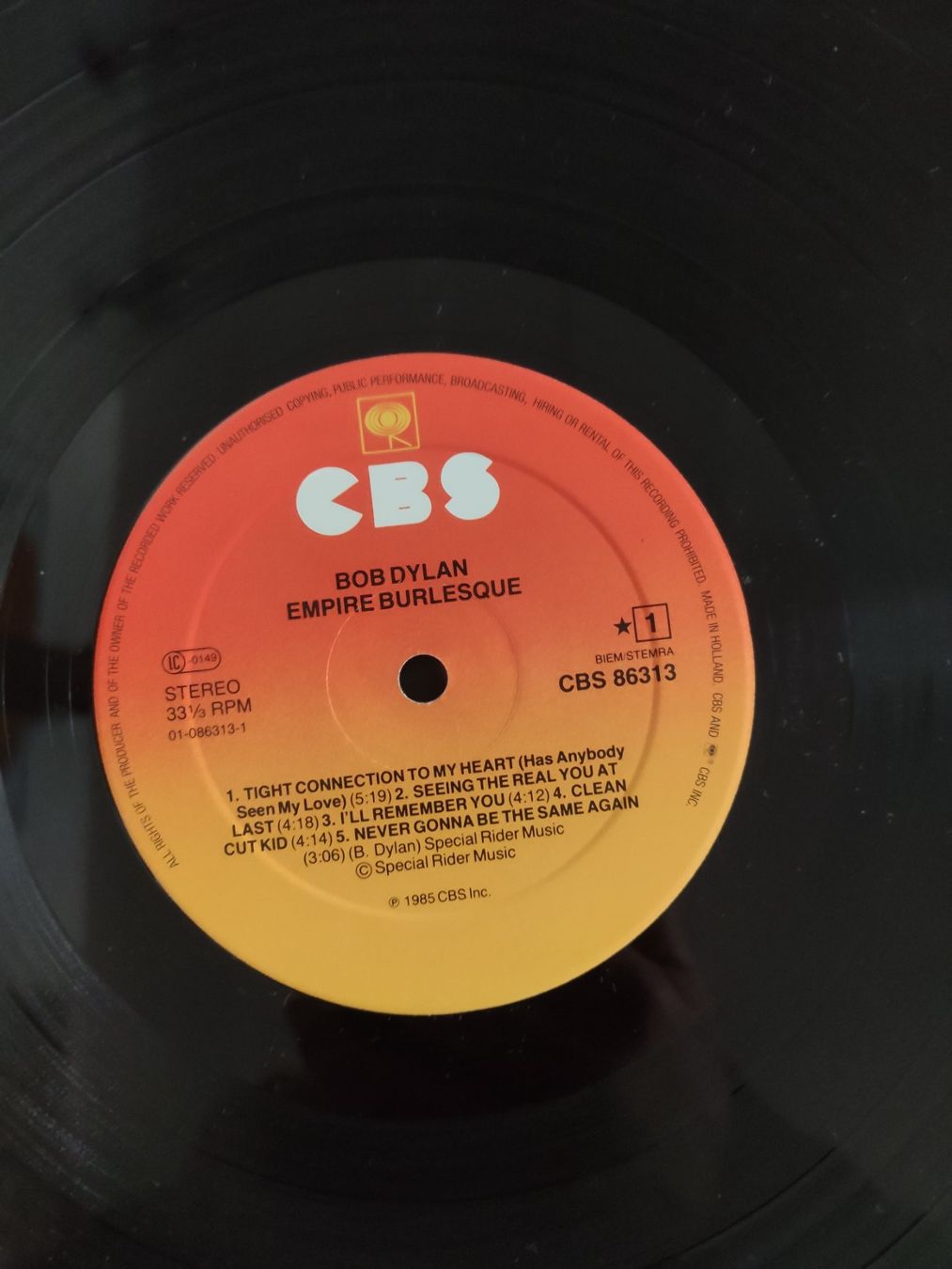 Dischi in vinile: Bob Dylan Empire Burlesque – Usato da Zürich venduto da hugolitto 1