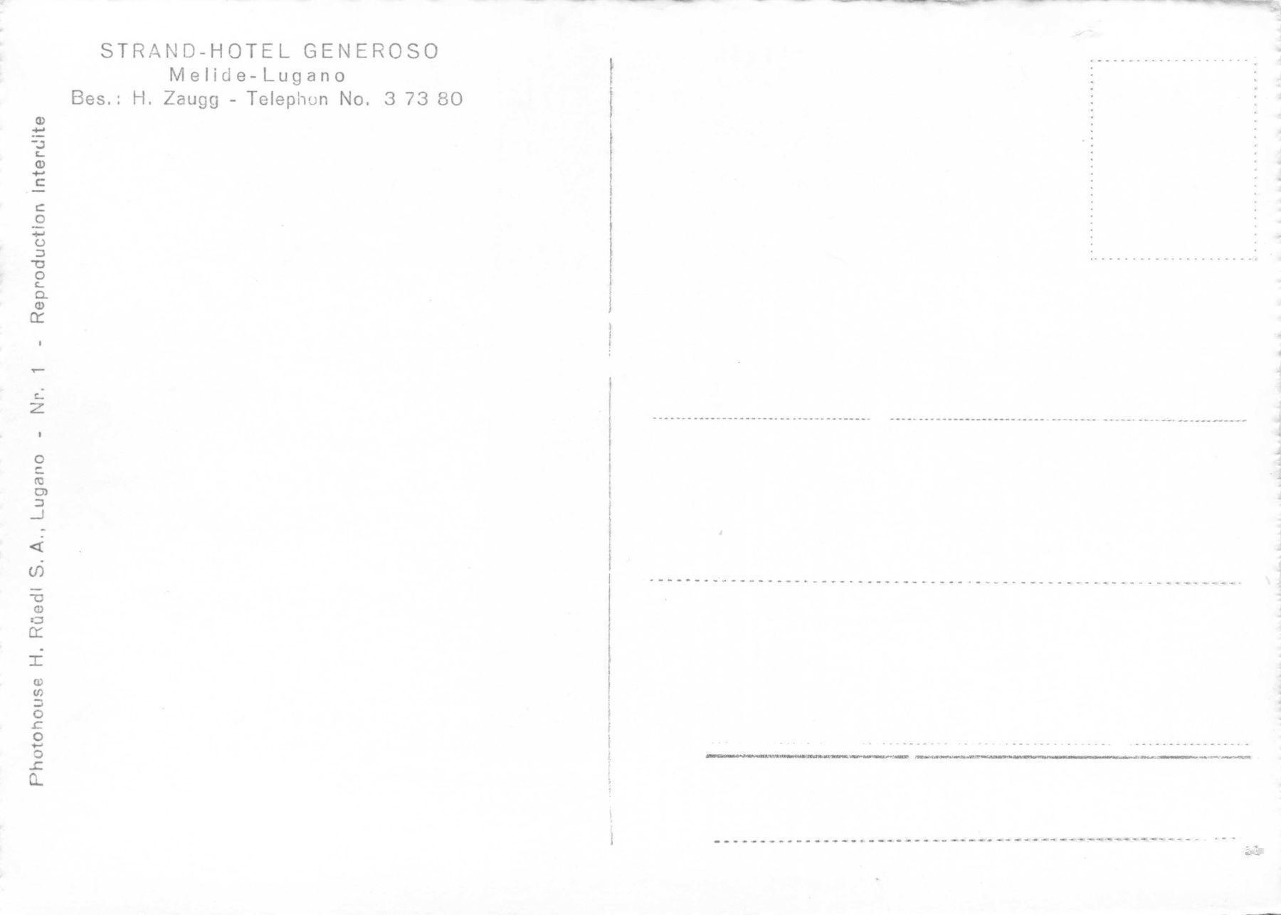 Cartoline postali: Hotel Generoso Melide Lugano – Usato da Biasca venduto da Blenio71 1