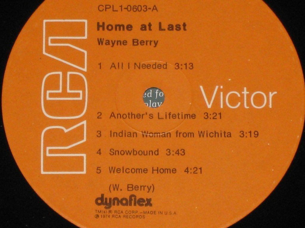 Dischi in vinile: LP - WAYNE BERRY - HOME AT LAST – Usato da Steckborn venduto da Quo7 1