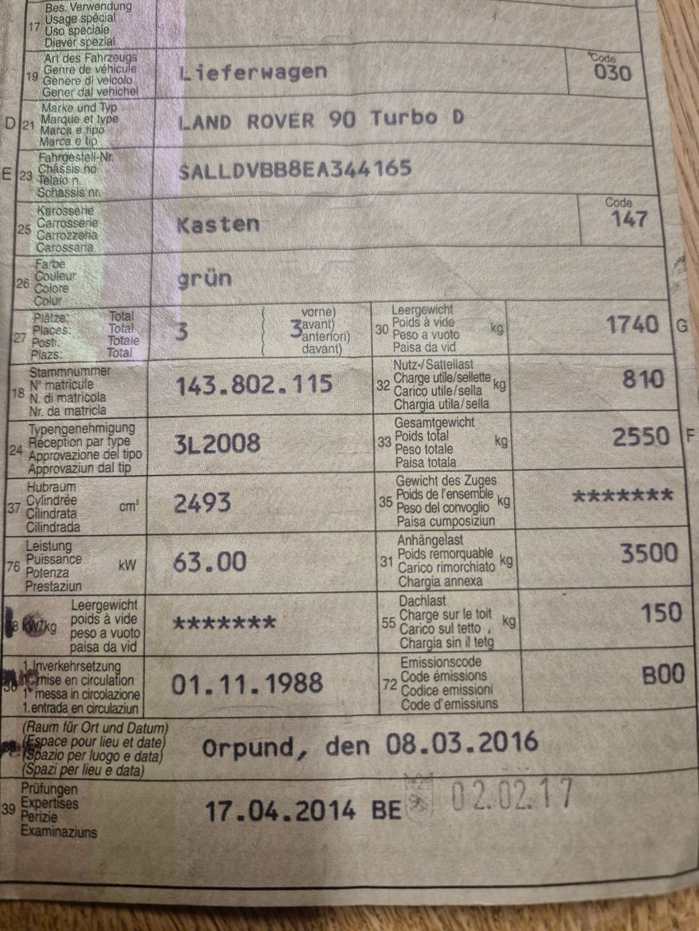 Land Rover Autos: Land Rover Defender 90 TD – Gebraucht aus Oberschrot von pullax1964 9