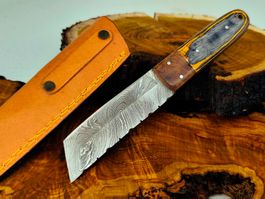 TANTO Damastmesser Mini Katana Knife DAMASCUS Damast RAR