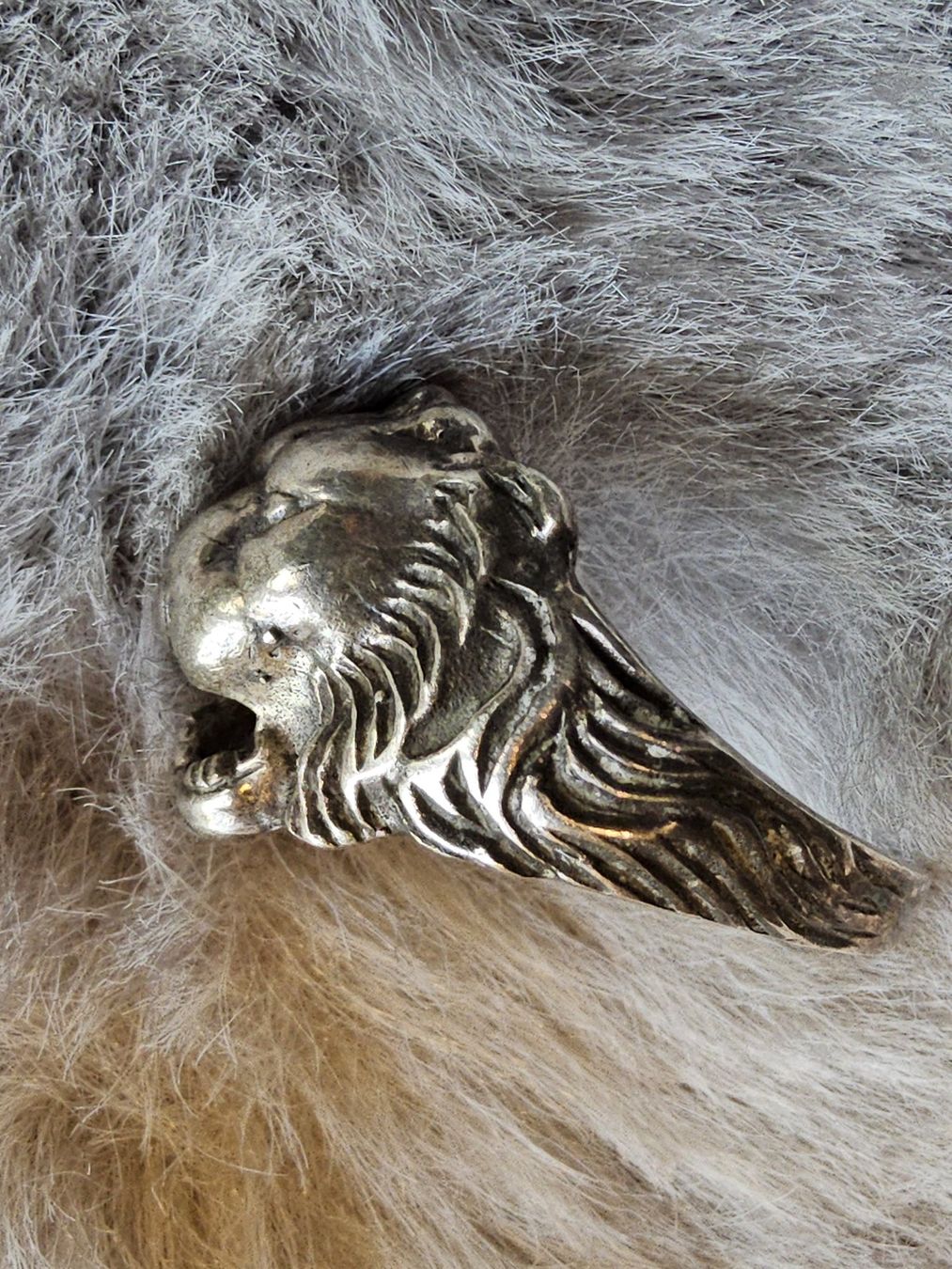 Anelli: Antiker Sterling Silber Löwen Ring Grösse 56 – Usato da Zürich venduto da SciTec 7