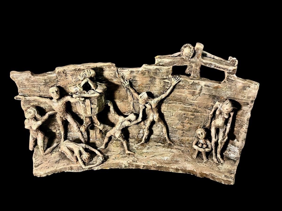 Sculture & Statue: Figurenwand Notstand - 1916 – Usato da Ottikon venduto da san_w99n
