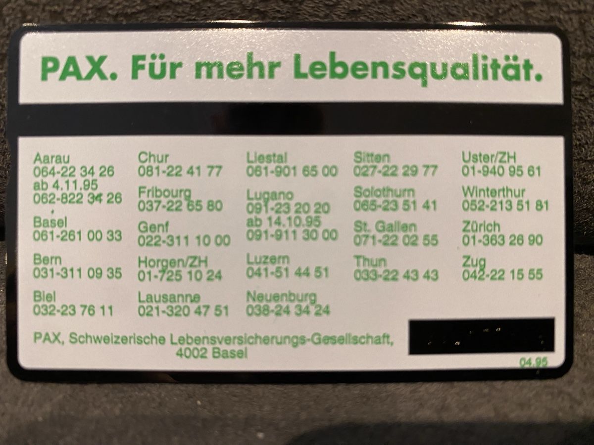 Telefon- & Taxkarten: P-taxcard neuve  – Neu (gemäss Beschreibung) aus Lausanne von babacard10 1