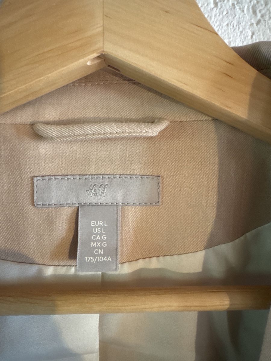 H&M Jacken: Long Blazer beige Leinenlook – Gebraucht aus Rohrbachgraben von kae_5lhf 2