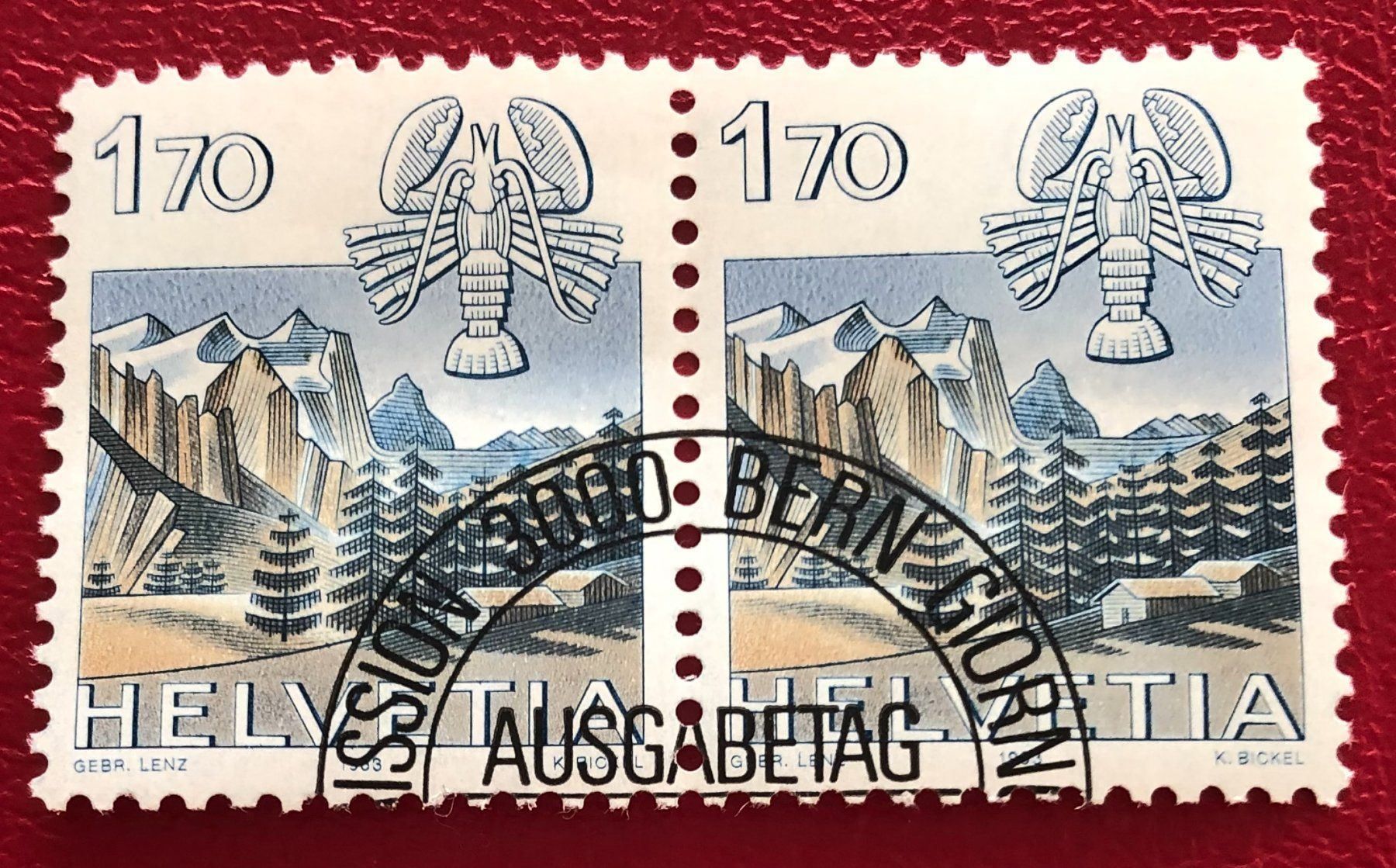 Tutti i francobolli: Nr.686 Paar mit ET Stempel Bern – Usato da Aarau venduto da Billa007