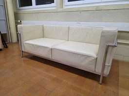 Designer Sofa LC3 von Le Corbusier 2-Sitzer aus Leder