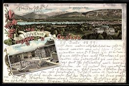Litho Genève, Vue générale et les Alp